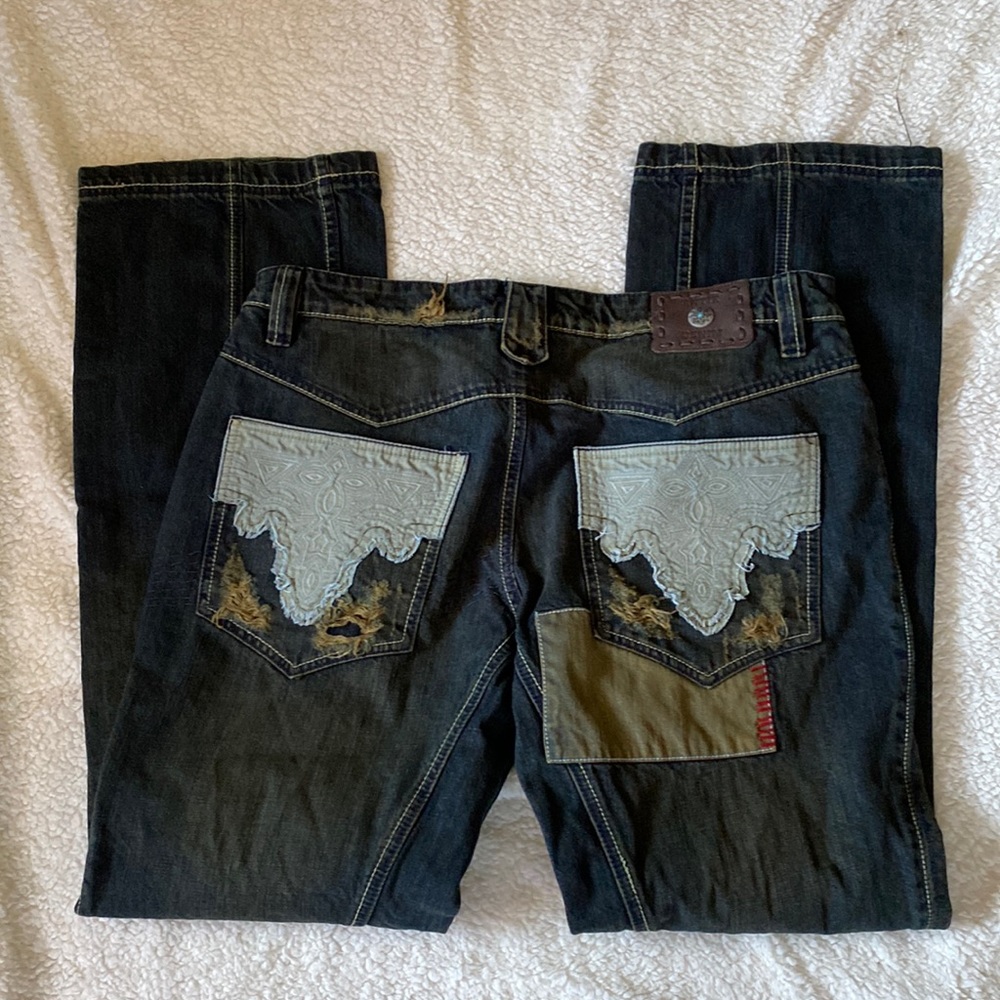 Men’s Vintage Antilles Denim Button Fly Bootcut Denim Jeans. 36 x 34.  ( E )